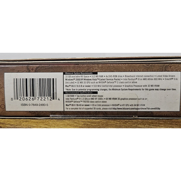 World of Warcraft Original Online PC Game Complete - Picture 7 of 7